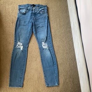 forever 21 ripped skinny jeans